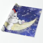 Sweet Dreaming Little Beer - Vrolijk kerstfeest Cadeaupapier (Uitgerold)