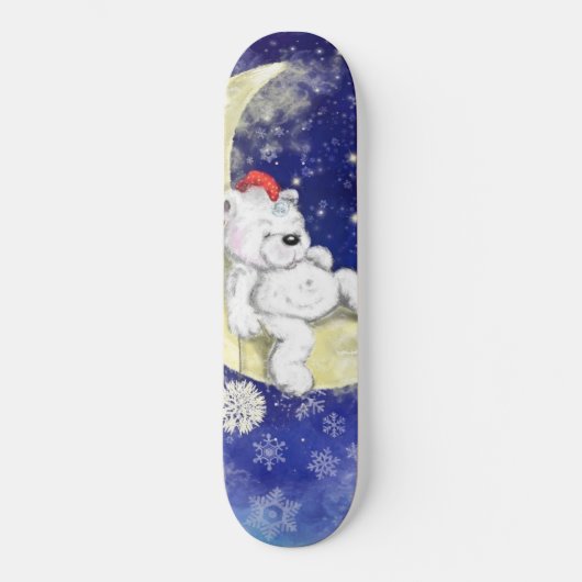 Sweet Dreaming Little Beer - Vrolijk kerstfeest Persoonlijk Skateboard (Voorkant)