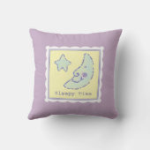 Sweet DreamMoon en Star Sleepy Time Baby Lavendel Kussen (Achterkant)