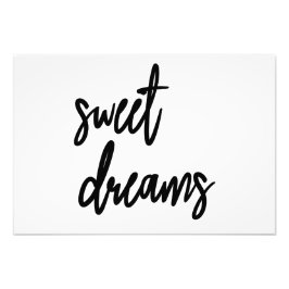 "Sweet Dreams" 19-inch x13-inch Poster Afdrukbaar