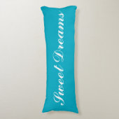 Sweet dreams Azure blue body pillow design Lichaamskussen (Voorkant Verticaal)