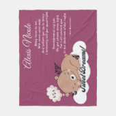 Sweet Dreams Baby Beer Fleece Deken (Voorkant)