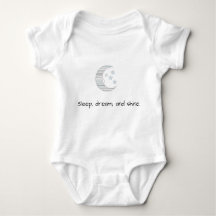 Sweet Dreams Baby - Crescent Moon & Stars Baby uit