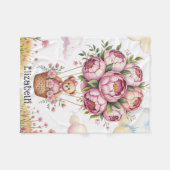 Sweet Dreams Baby Meisje Douche Gift Fleece Deken (Voorkant (Horizontaal))