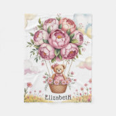 Sweet Dreams Baby Meisje Douche Gift Fleece Deken (Voorkant)