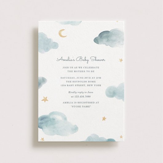 Sweet Dreams Baby shower Invite Kaart