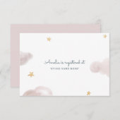 Sweet Dreams Baby shower invoegen Informatiekaartje (Voorkant / Achterkant)