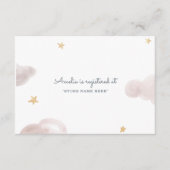 Sweet Dreams Baby shower invoegen Informatiekaartje (Voorkant)