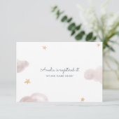 Sweet Dreams Baby shower invoegen Informatiekaartje (Staand voorkant)