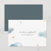 Sweet Dreams Baby shower invoegen Informatiekaartje (Voorkant / Achterkant)