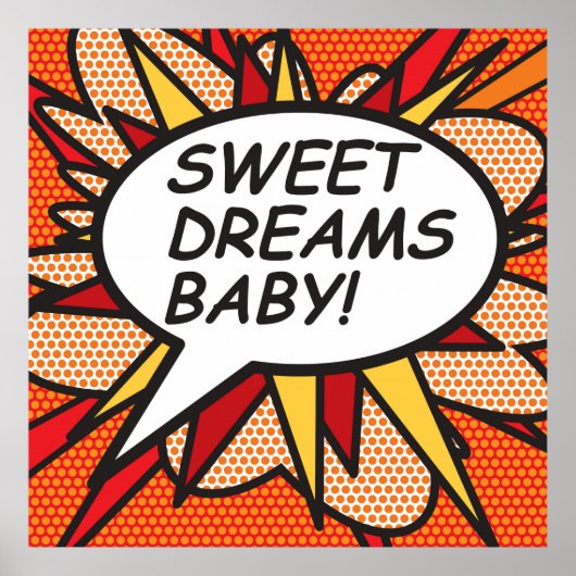 SWEET DREAMS BABY! Stripboek Poster (Voorkant)
