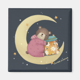 Sweet Dreams: Beer & Honing Illustratie Magneet