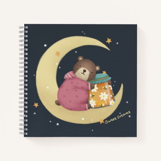 Sweet Dreams: Beer & Honing Illustratie Notitieboek (Voorkant)