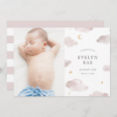 Sweet Dreams Birth Announement Aankondiging (Voorkant / Achterkant)