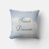 Sweet Dreams Blauwe Hemel, Witte Wolken Kussen (Voorkant)