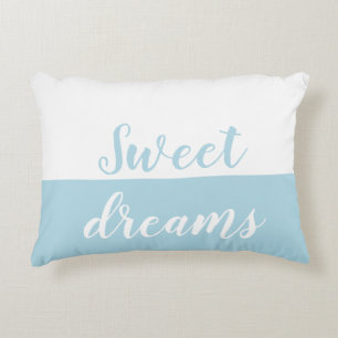 Sweet Dreams, Bleek blauw en wit, Accent Kussen