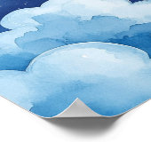 Sweet Dreams Blue Night Sky Nursery Poster (Hoek)