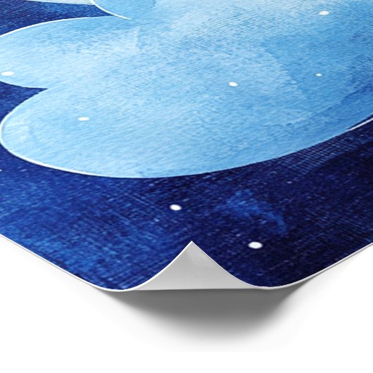 Sweet Dreams Blue Night Sky Poster (Hoek)