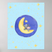 Sweet Dreams Boy Baby Elephant 1 Poster (Voorkant)