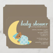 Sweet Dreams Boy Baby shower Kaart (Voorkant / Achterkant)