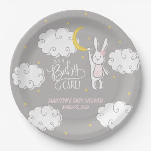 "Sweet Dreams" Bunny Baby shower gepersonaliseerd Papieren Bordje