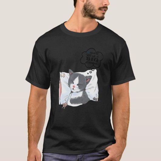 Sweet Dreams Cat Idea 2 T-shirt (Voorkant)