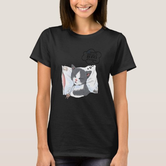 Sweet Dreams Cat Idea 2 T-shirt (Voorkant)