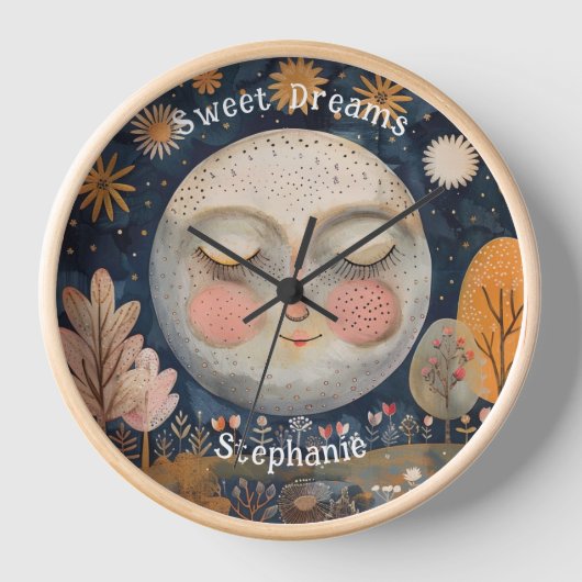 Sweet Dreams Celestial Moon Aangepaste naam Schatt (Voorkant)