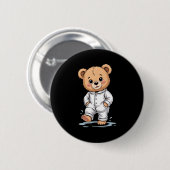 Sweet Dreams Cool Teddy Bear With Pajamas Premium Ronde Button 5,7 Cm (Voorkant /achterkant)
