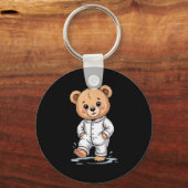 Sweet Dreams Cool Teddy Bear With Pajamas Premium Sleutelhanger (Voorkant)