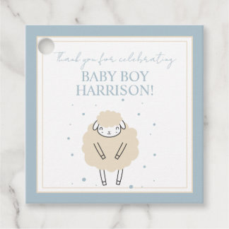 Sweet Dreams Counting Sheep Baby Gift Enclosure Bedankjes Labels