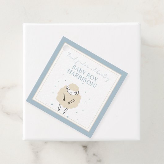 Sweet Dreams Counting Sheep Baby Gift Enclosure Bedankjes Labels (In situ)