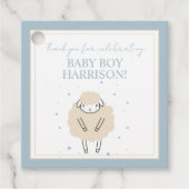 Sweet Dreams Counting Sheep Baby Gift Enclosure Bedankjes Labels (Voorkant)