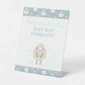 Sweet Dreams Counting Sheep Baby shower Reclamebord Met Voetstuk (Voorkant)
