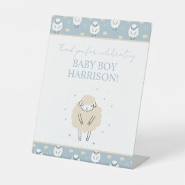 Sweet Dreams Counting Sheep Baby shower Reclamebord Met Voetstuk