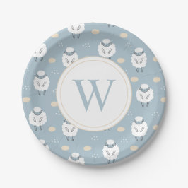 Sweet Dreams Counting Sheep Monogram Papieren Bordje
