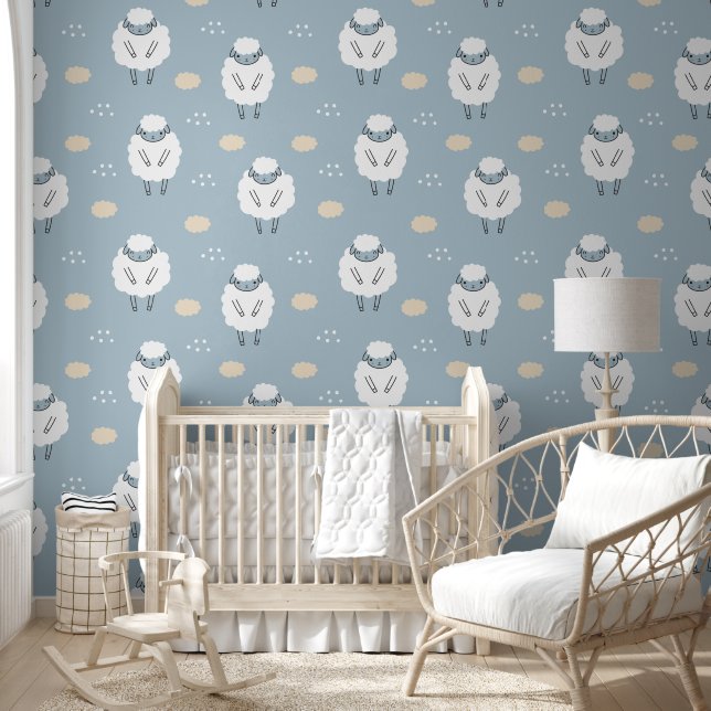 Sweet Dreams Counting Sheep Nursery Behang (Kinderen)