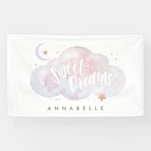 SWEET DREAMS Custom Slumber Party Banner (Horizontaal)