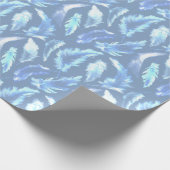 Sweet Dreams - Cyanotype waterverf veren: Cadeaupapier (Hoek)