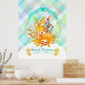 Sweet Dreams Deer Poster (Keuken)