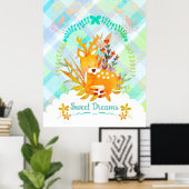 Sweet Dreams Deer Poster (Thuiskantoor)