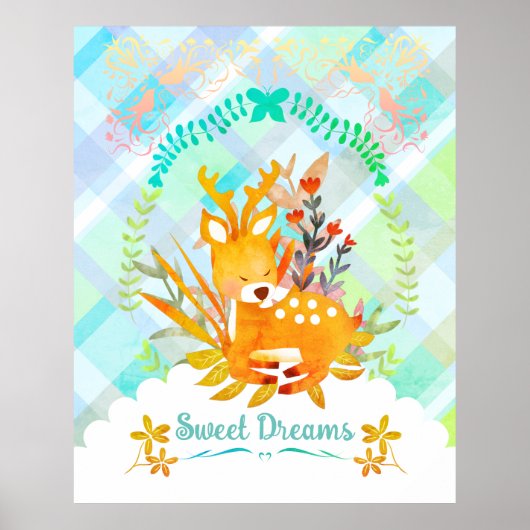 Sweet Dreams Deer Poster (Voorkant)