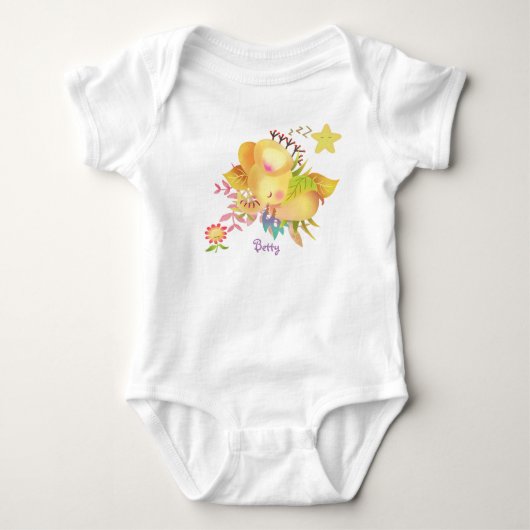 Sweet Dreams Elephant Baby Romper (Voorkant)