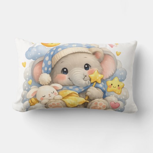Sweet Dreams Elephant Pillow  Kussen (Voorkant)