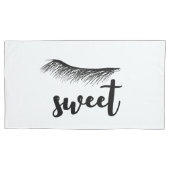 Sweet Dreams Eyes Asleep Lashes Kussen Hoesje Set Kussensloop (Voorkant-Links)