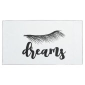 Sweet Dreams Eyes Asleep Lashes Kussen Hoesje Set Kussensloop (Voorkant-Rechts)