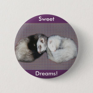 Sweet Dreams Ferret-Button Ronde Button 5,7 Cm