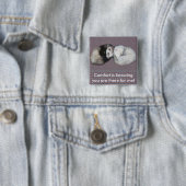 Sweet Dreams Ferret-Button Vierkante Button 5,1 Cm (In situ)