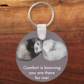 Sweet Dreams Ferret Sleutelhanger (Voorkant)