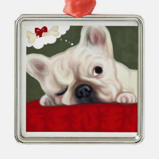 Sweet Dreams French Bulldog Metalen Ornament